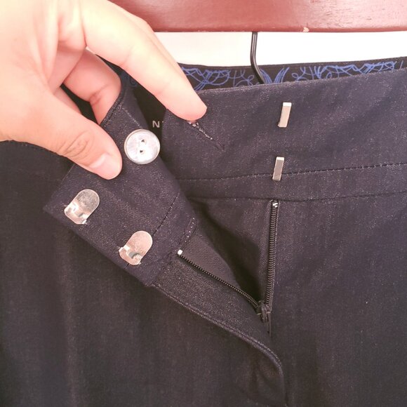 Peter Nygard Navy Blue Straight Formal Pants Plus Size 14 - Picture 10 of 15